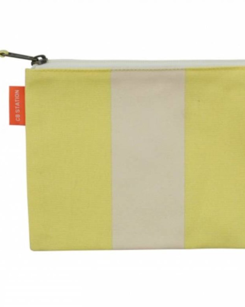 Vertical Colorblock Zip Pouch
