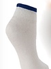 Blue trimmed cheerleading socks