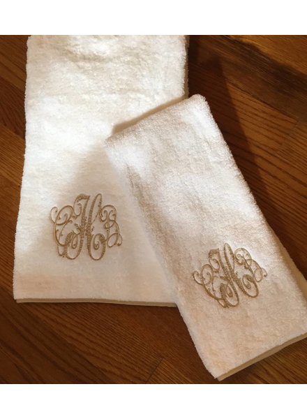 White Bath Towel