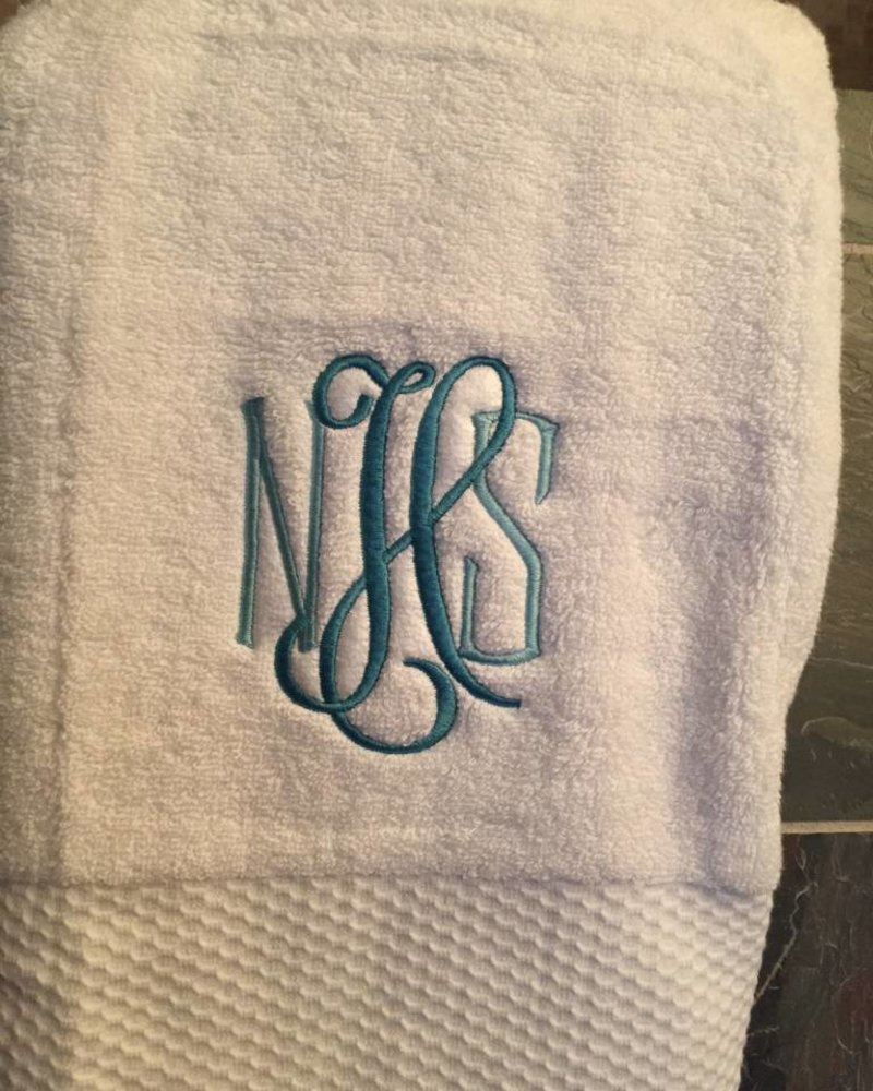 White Bath Towel