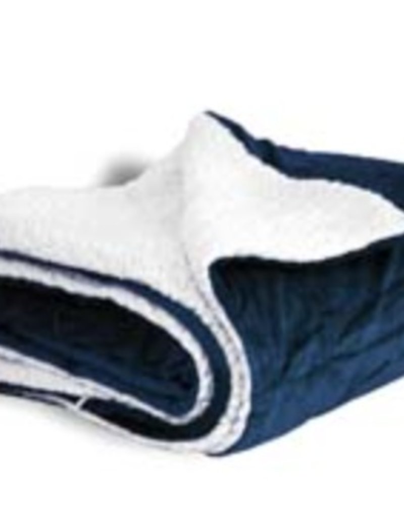 Sherpa Lined Fleece Blanket