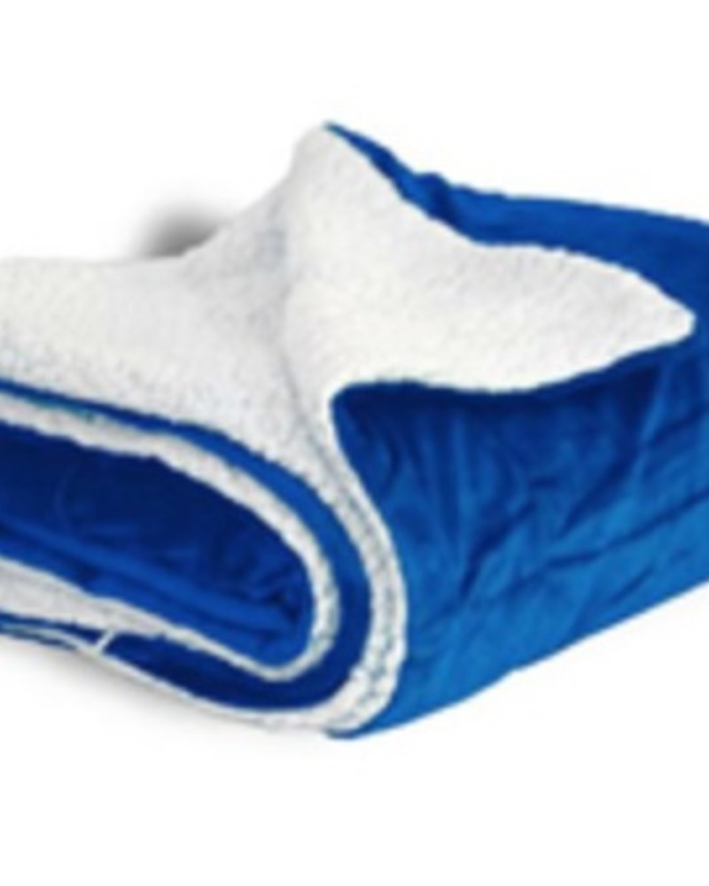 Sherpa Lined Fleece Blanket