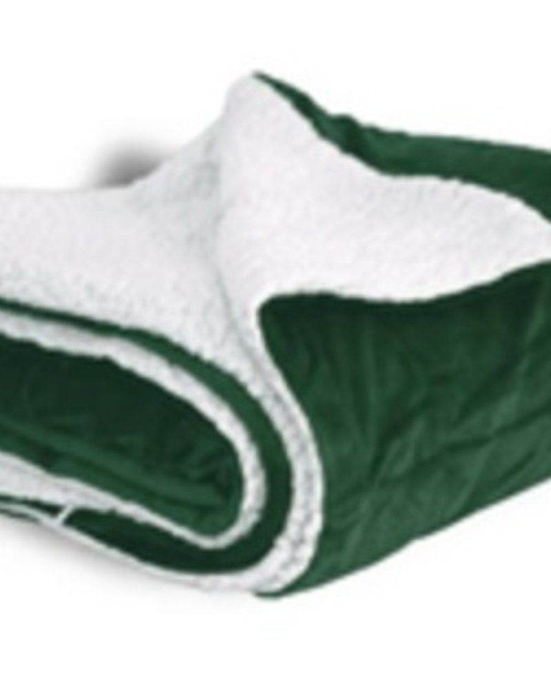 Sherpa Lined Fleece Blanket