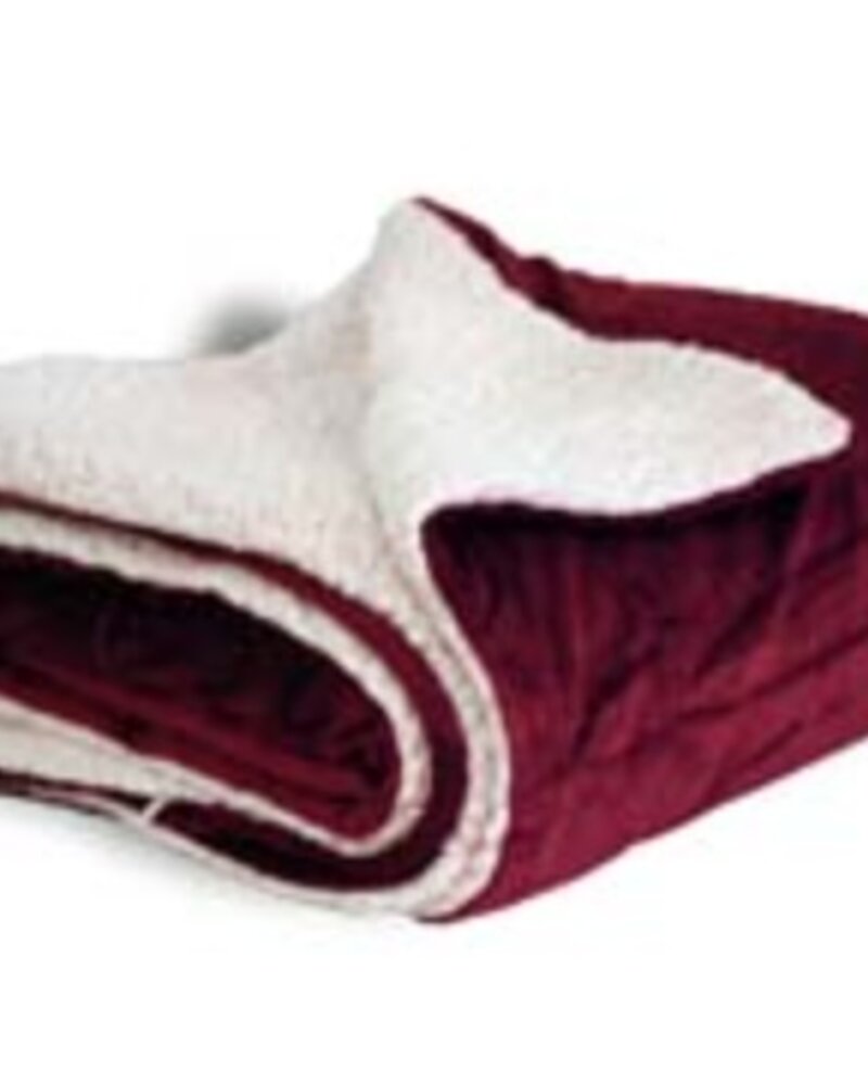 Sherpa Lined Fleece Blanket