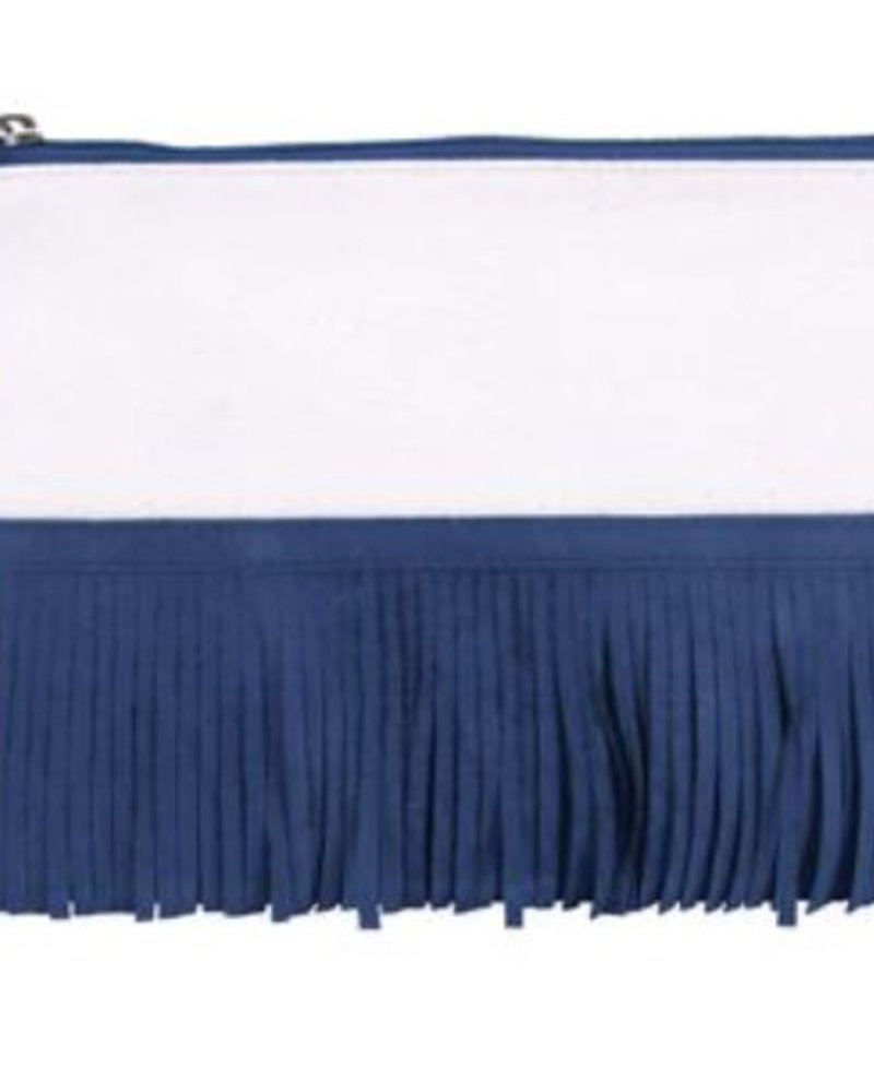 Color Dunes Fringe trimmed Clutch