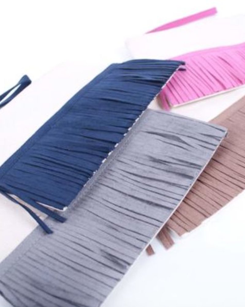 Color Dunes Fringe trimmed Clutch