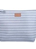 Color Dunes Grey Striped Pouch