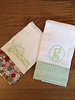 UVA Lady Fabric Trimmed Burp Cloth - set of 2