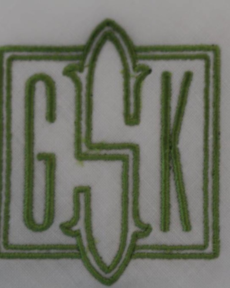 Saro Home GOods Hemstitch Napkin - monogrammed