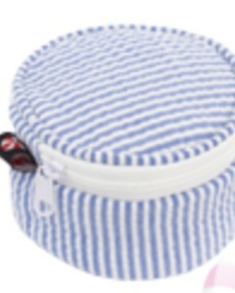 Oh Mint Mini Button Box Seersucker