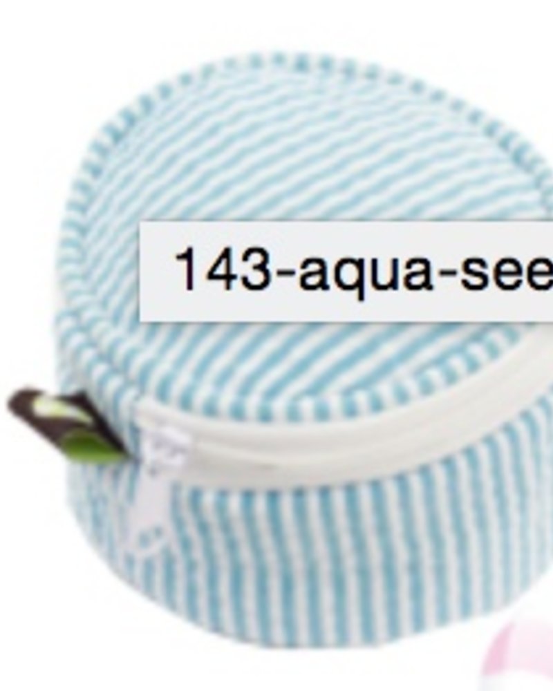 Oh Mint Mini Button Box Seersucker