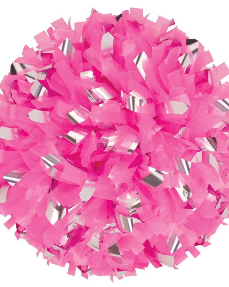 Pink Flash 4" Baton Poms