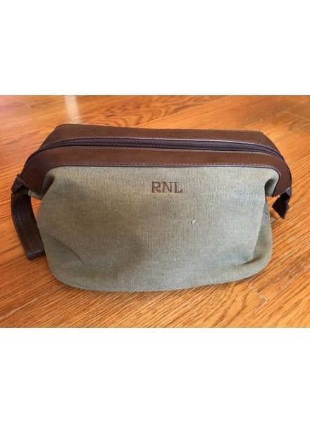 Millwood Green Classic Dopp Kit