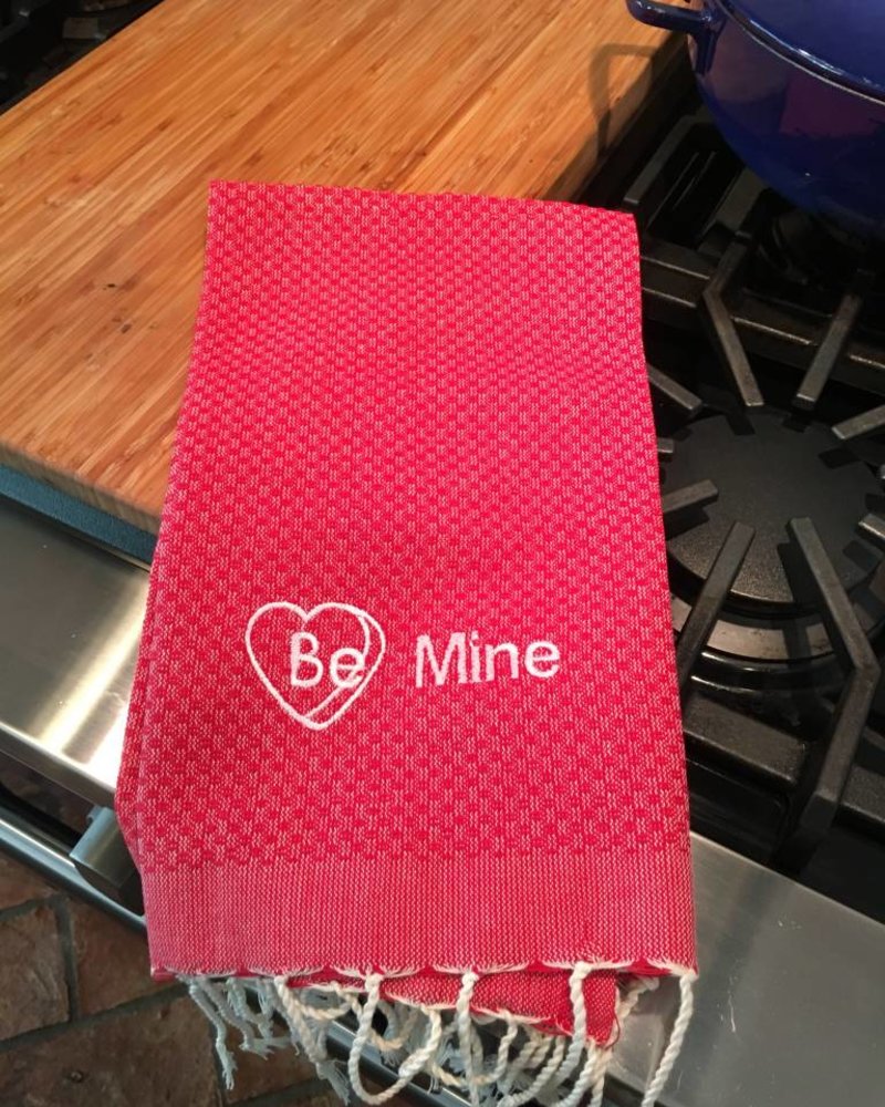 Be Mine Valentines Hand Towel