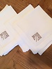 Saro Home GOods Hemstitch Napkin - monogrammed
