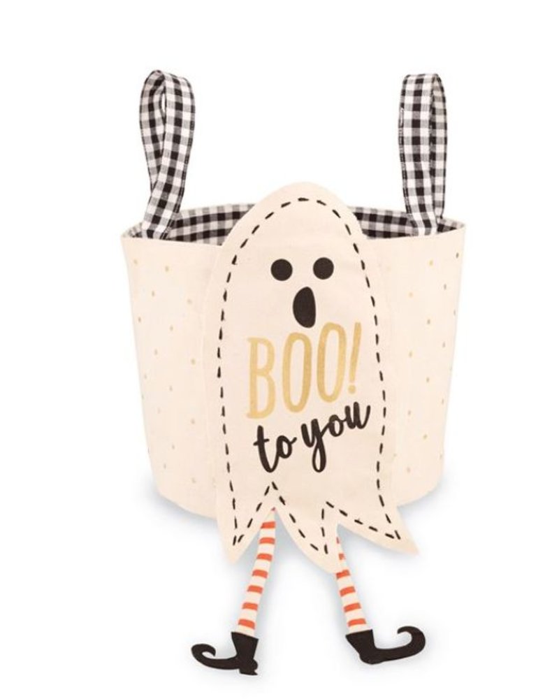 Ghostly monogrammed Trick or Treat Bag