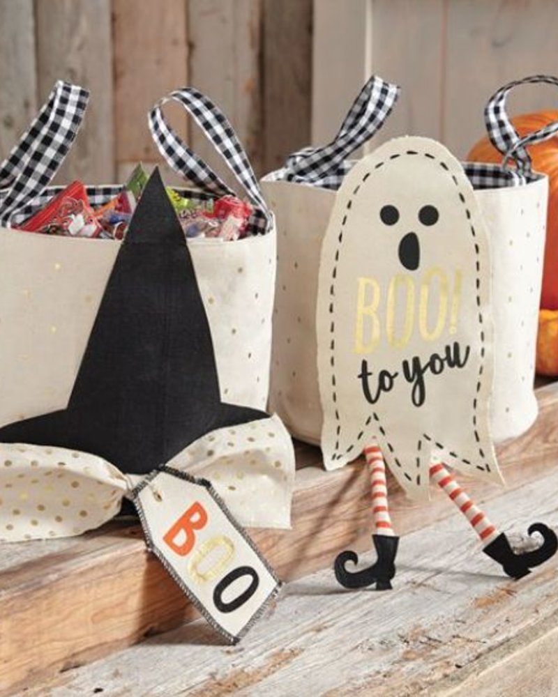 Ghostly monogrammed Trick or Treat Bag