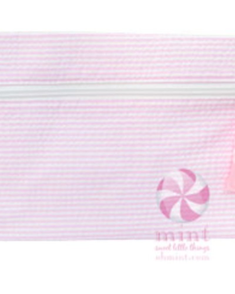 seersucker pouch pink