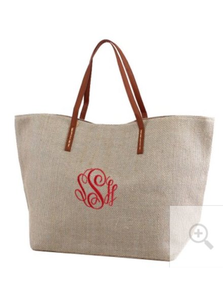 MimiWholesale Jute Herringbone Bag