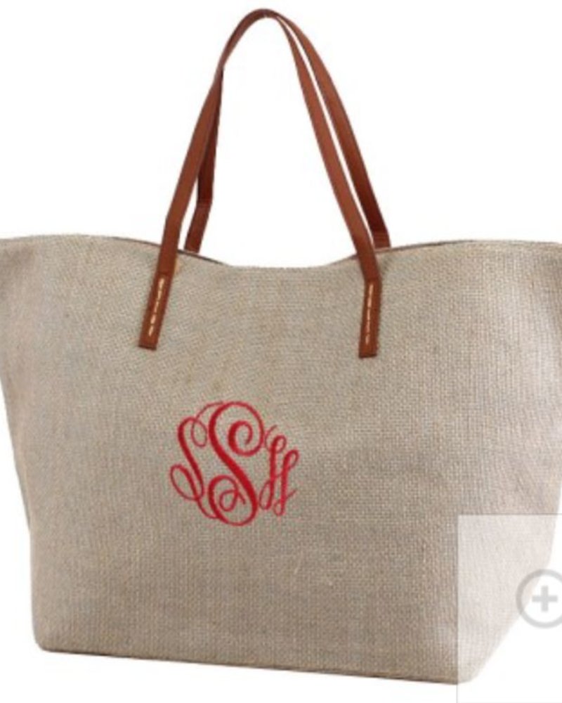 MimiWholesale Jute Herringbone Bag