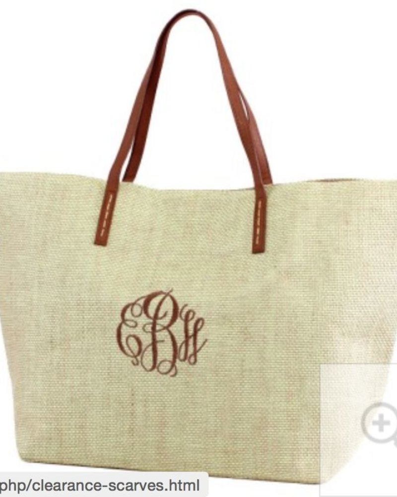 MimiWholesale Jute Herringbone Bag