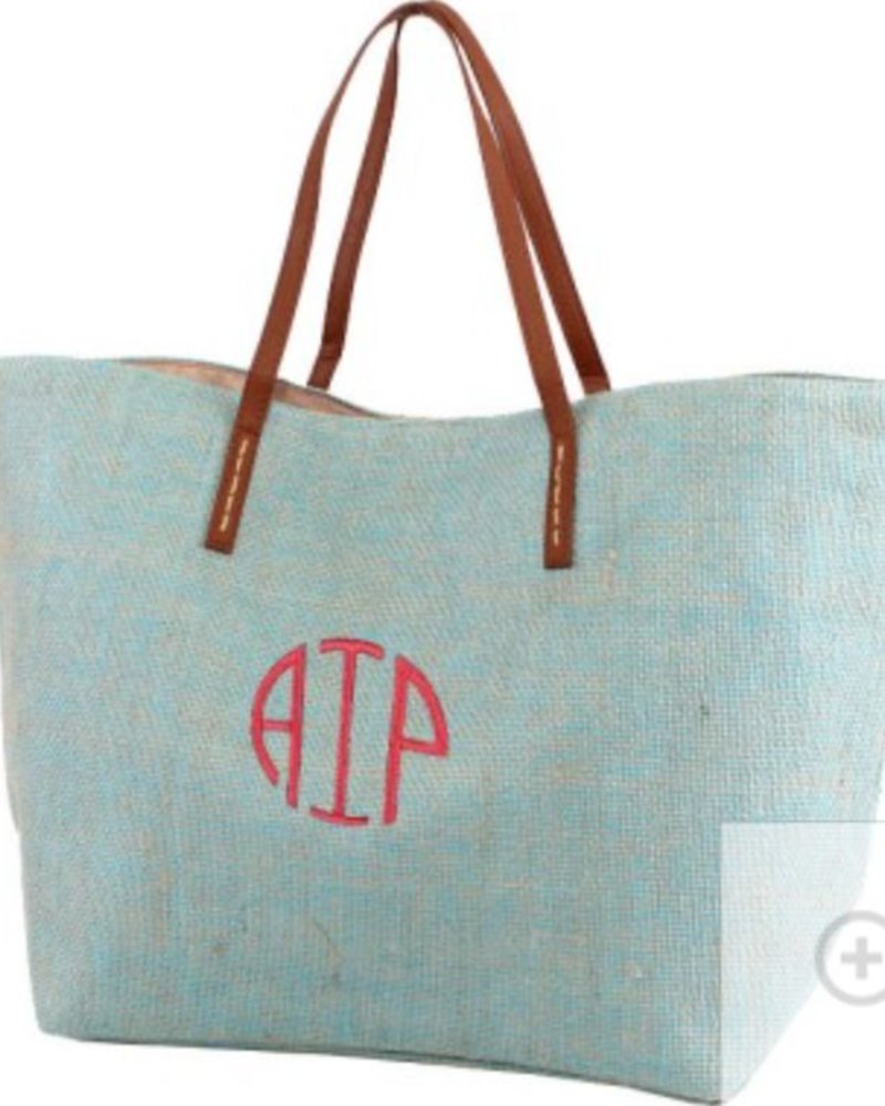 MimiWholesale Jute Herringbone Bag