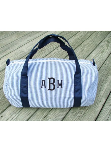 Oh Mint Seersucker Medium Duffle