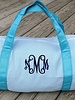 Oh Mint Teal Seersucker Duffle Bag
