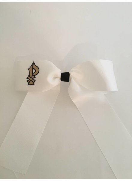 SPX White Cheer Bow with Name