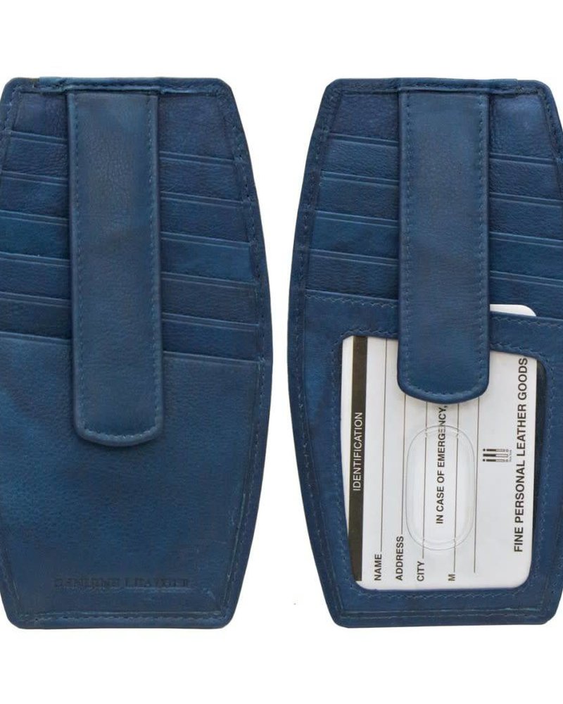 ILI Leather Double Sided Credit Card Holder