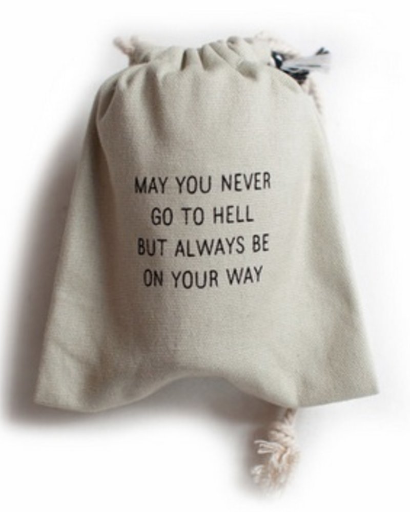 "May you never go to hell" shot glass set