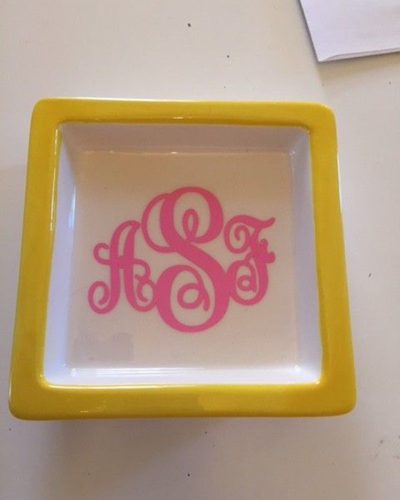 Square trinket dish