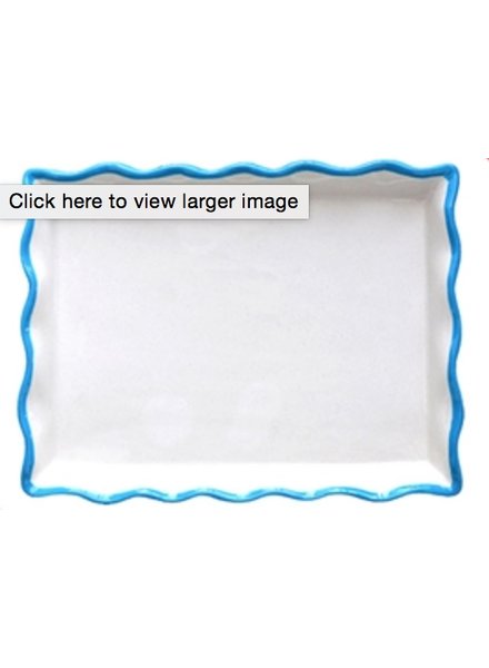 Rectangle Trinket Dish Blue