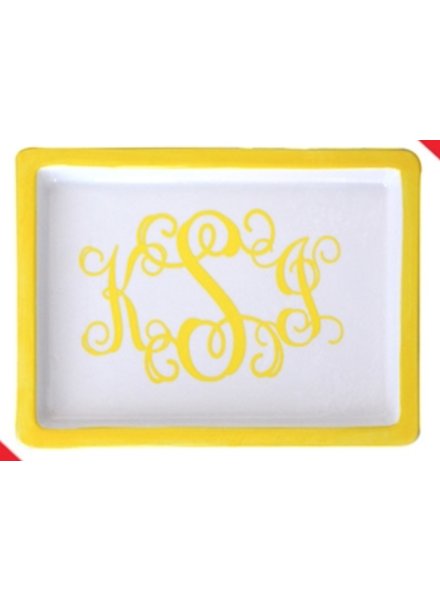 Rectangle Trinket Dish Yellow
