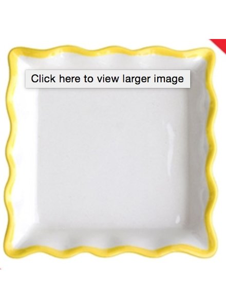 Trinket Dish Rufled Yellow