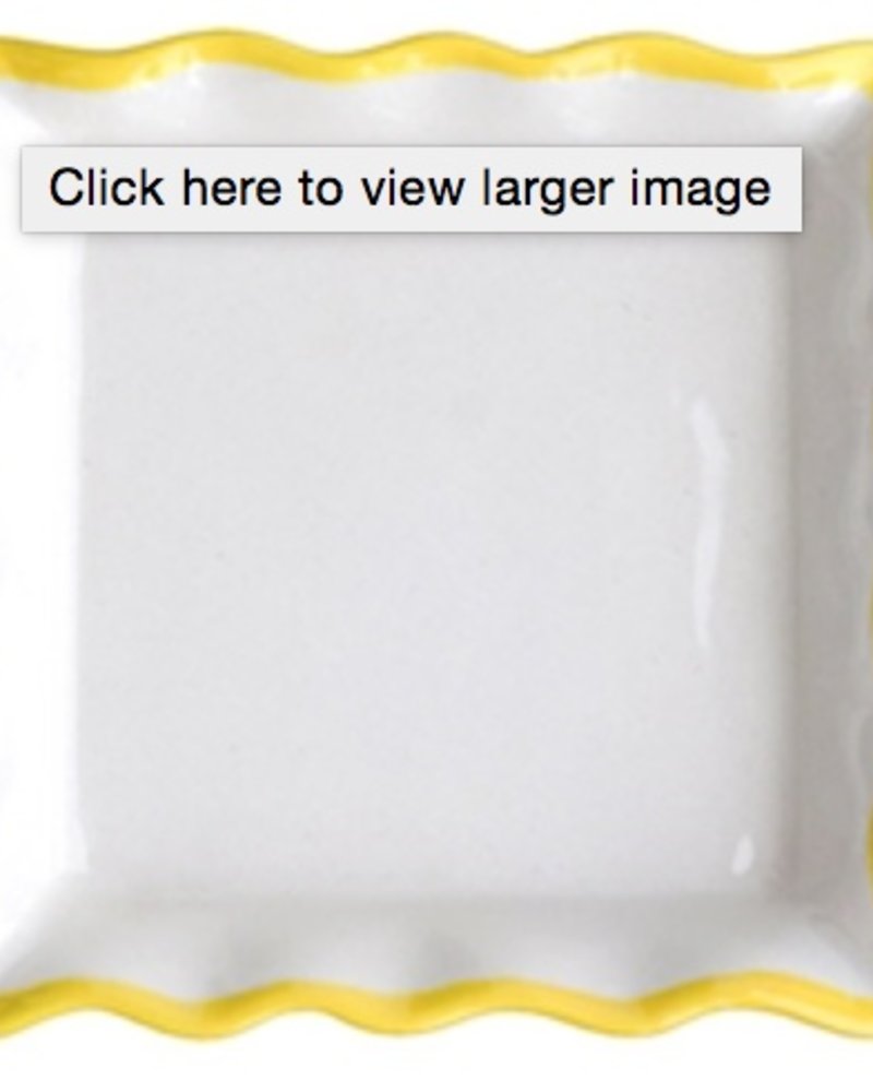 Trinket Dish Rufled Yellow