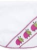 Pink Ladybug Smocked Burp Cloth