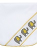 Yellow Elephant Smocked Burp Cloth