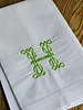 Saro Home GOods Hemstitched Guest Towel White