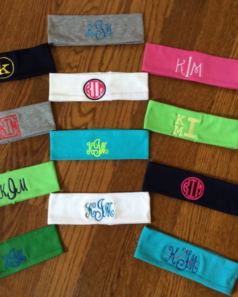 Cotton Headband with Monogram