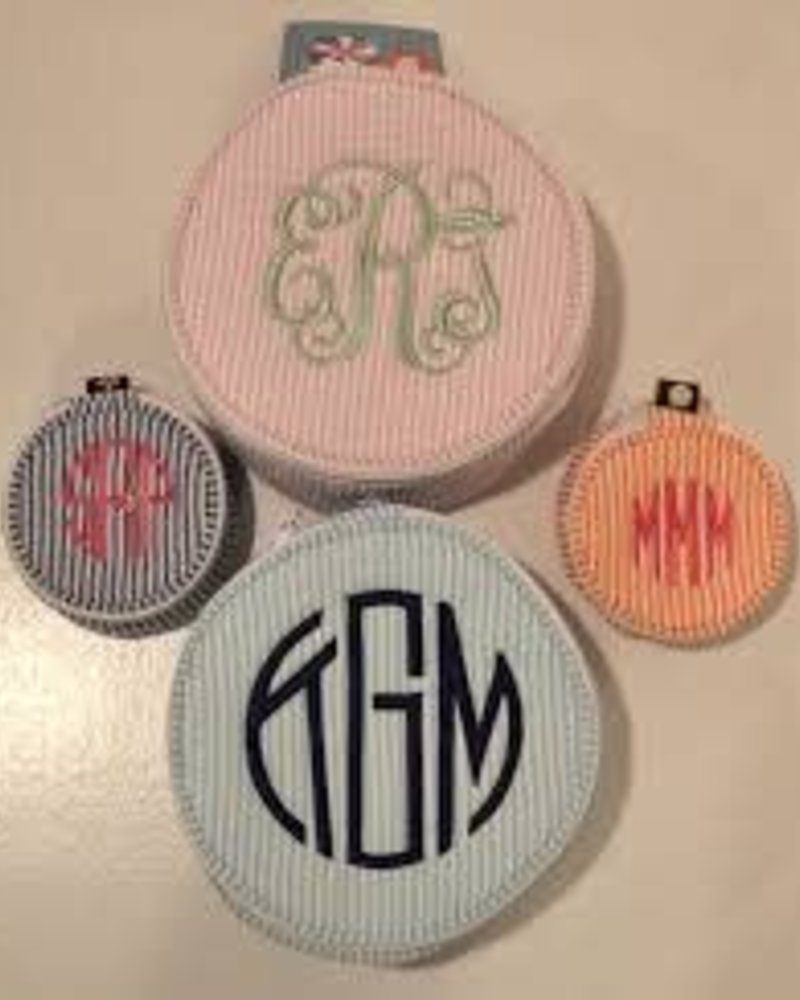 Oh Mint Mini Button Box Seersucker