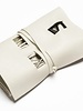 Brouk leather travel cord roll brown