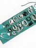 Brouk leather travel cord roll brown