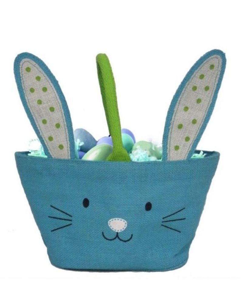 Jute monogrammed Bunny Basket