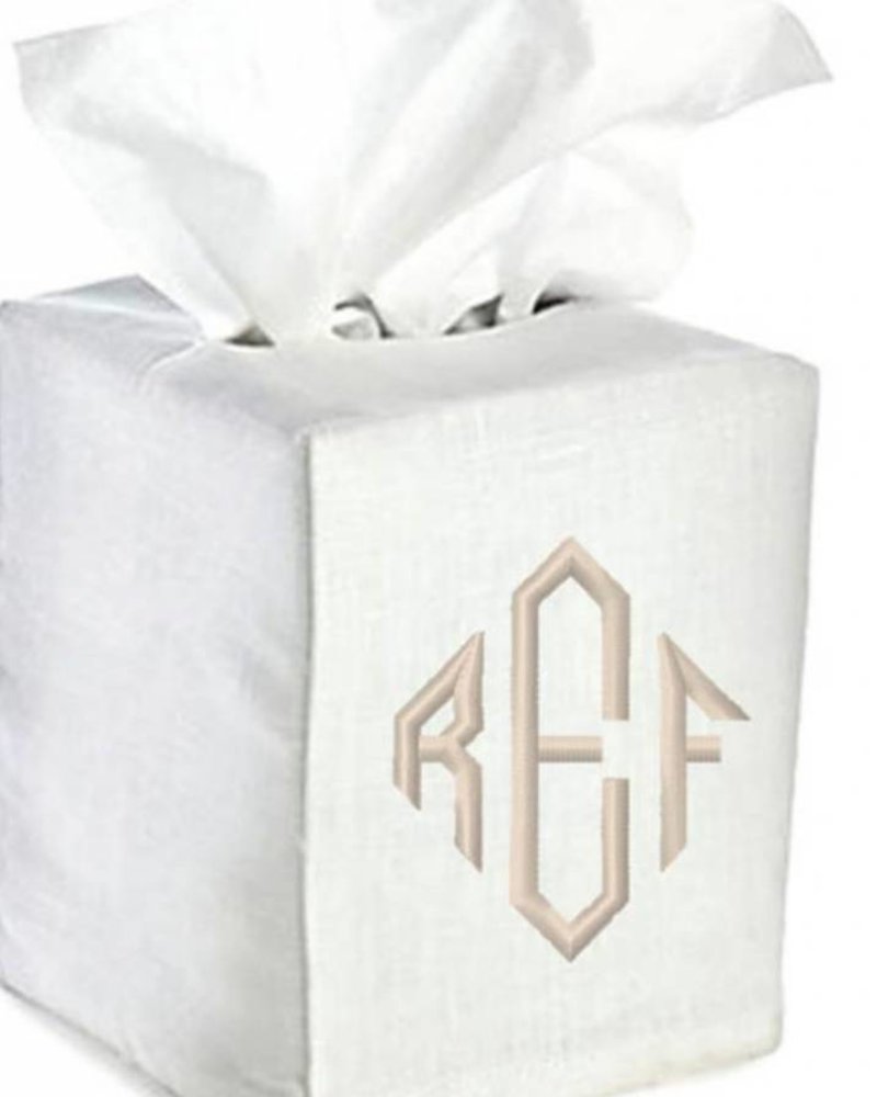 tissue box covers white
