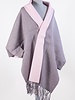 Reversible Grey and Pink Soft Wrap