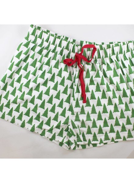 Xmas Tree Pajama Shorts
