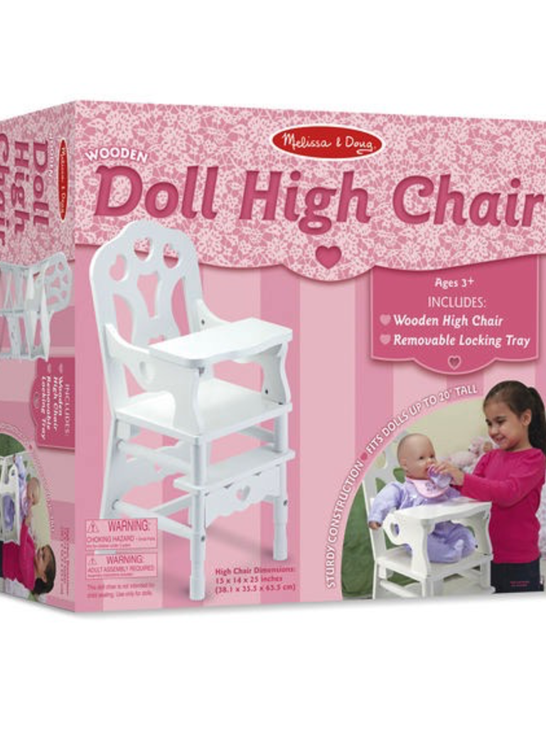 melissa and doug wooden high chair