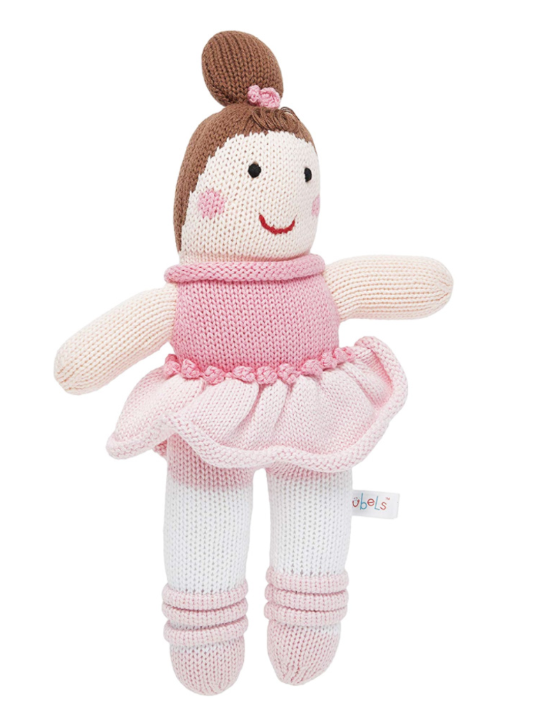 knitted ballerina doll
