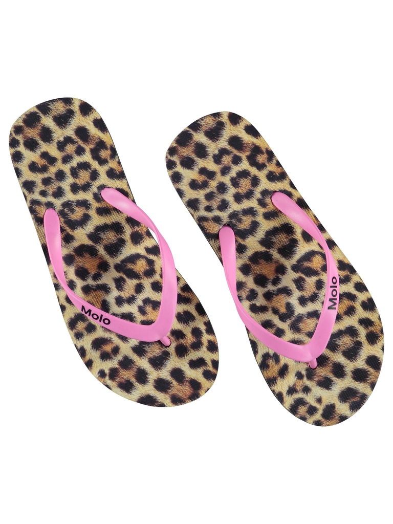 flip flop leopard
